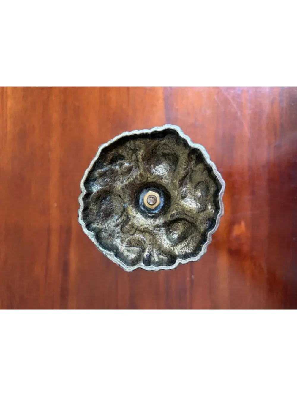Vintage Amber Compote Candy Dish Featuring a Diamond Point Rim and Metal Base